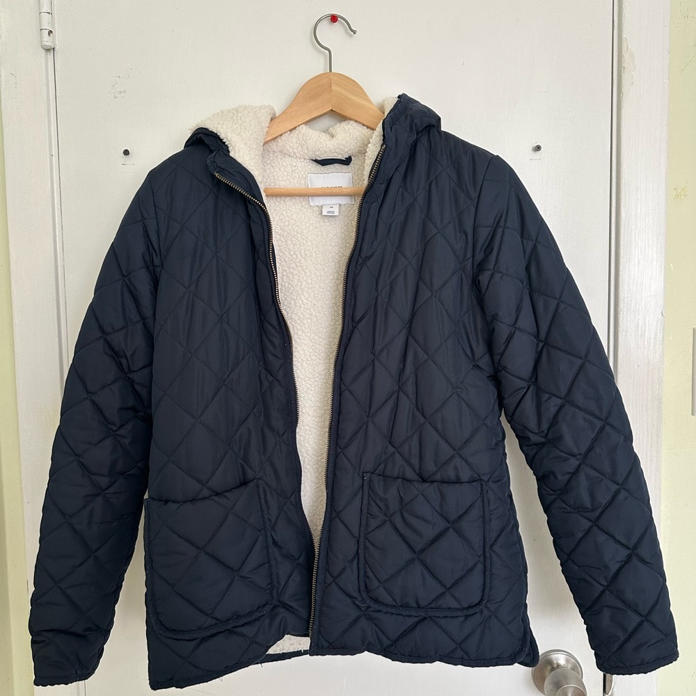 Old Navy Quilted Jacket in Navy Blue